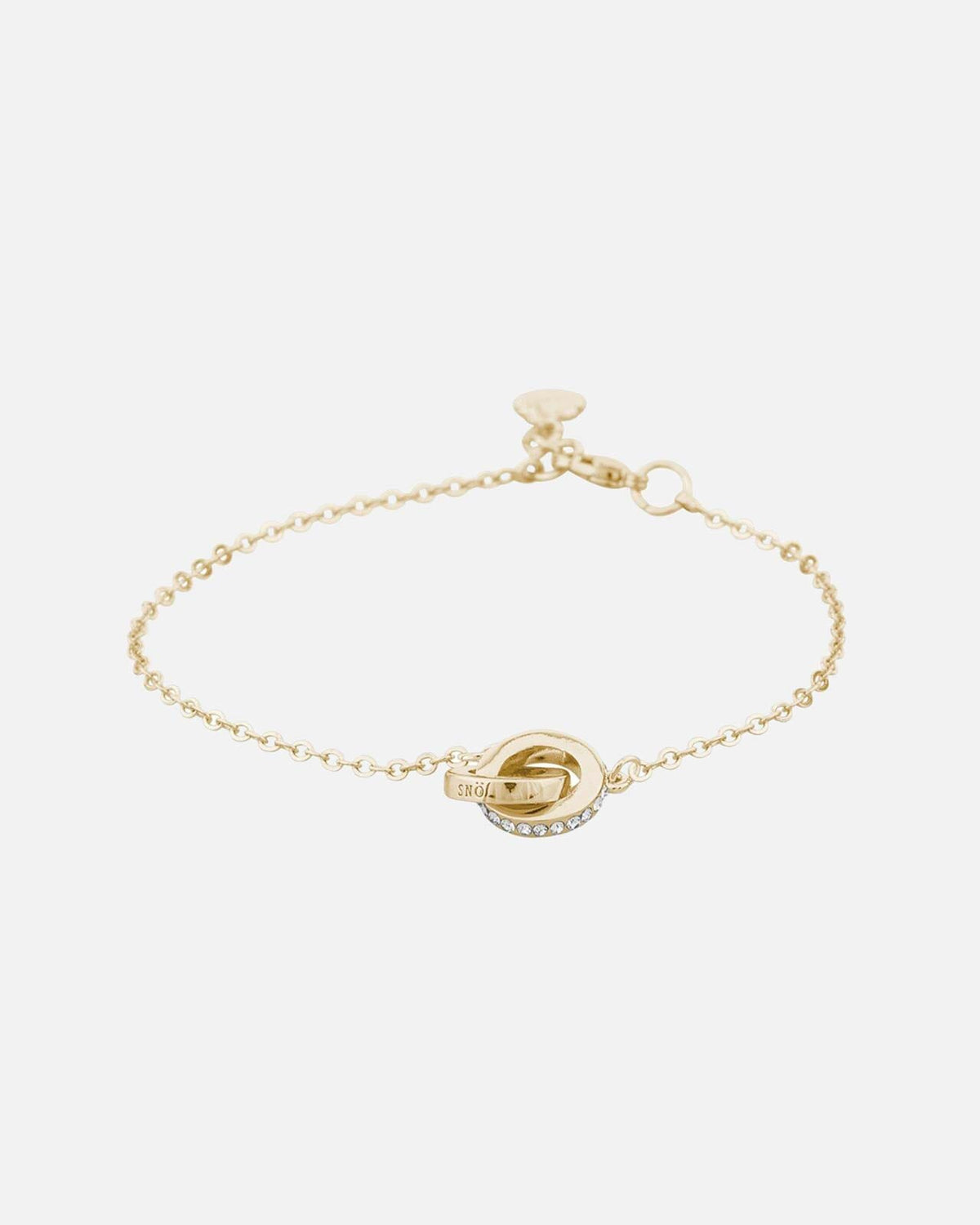 Snö of Sweden Armbånd Connected Chain Bracelet - Gold/ Clear