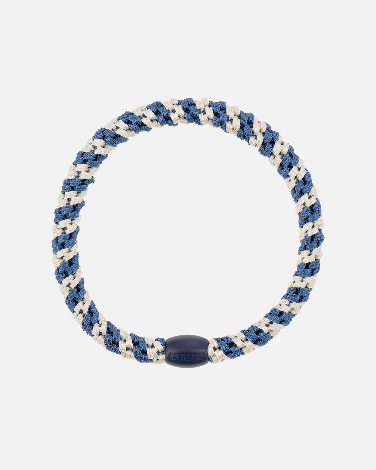 KKNEKKI by Bon Dep Hårstrikk Slim Stripe 92360 - Indigo/ Ivory