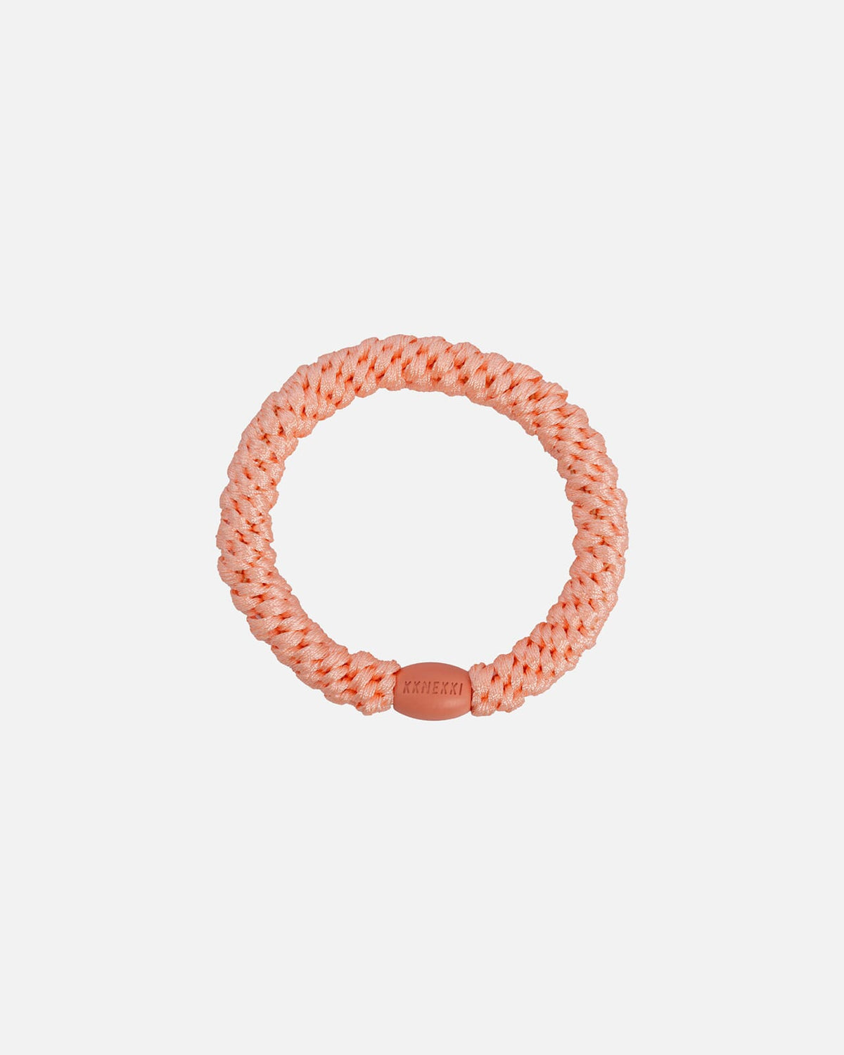 KKNEKKI by Bon Dep Hårstrikk Plain 92438 - Sunset Peach