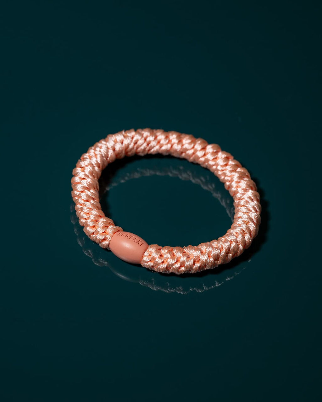 KKNEKKI by Bon Dep Hårstrikk Plain 92438 - Sunset Peach