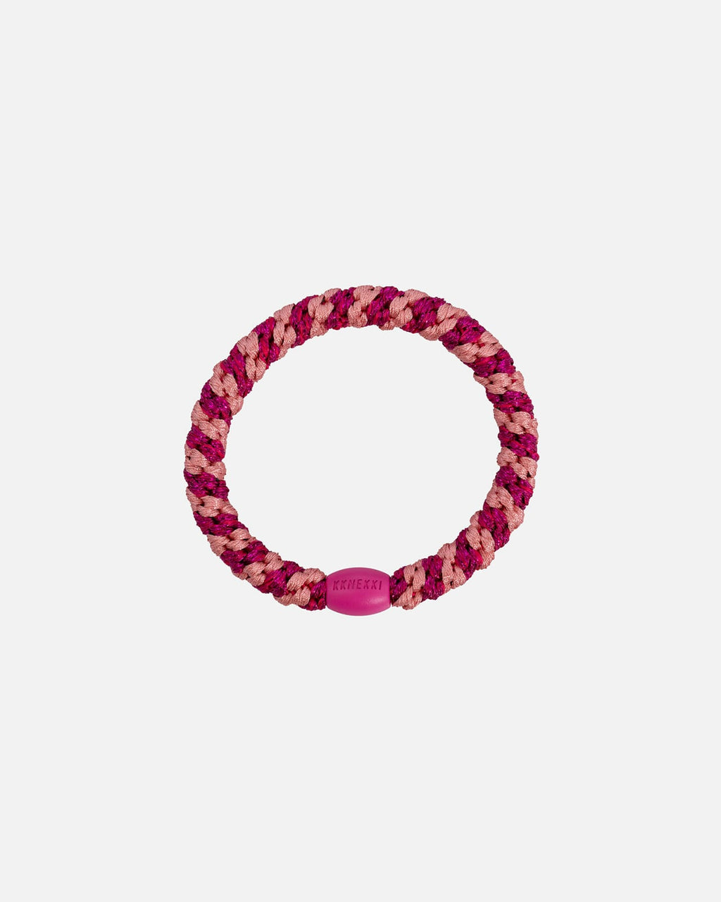 KKNEKKI by Bon Dep Hårstrikk Mix 92582 - Faded Rose/ Electric Glitter