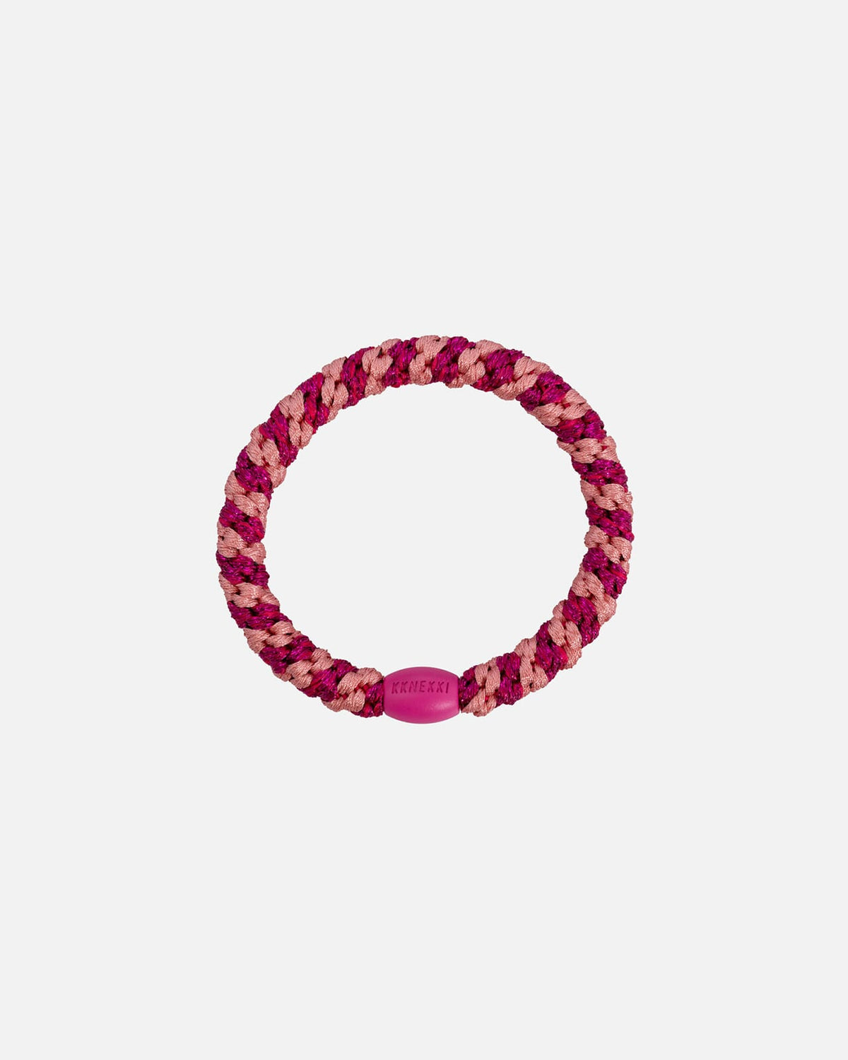 KKNEKKI by Bon Dep Hårstrikk Mix 92582 - Faded Rose/ Electric Glitter