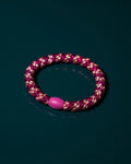 KKNEKKI by Bon Dep Hårstrikk Mix 92582 - Faded Rose/ Electric Glitter