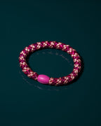 KKNEKKI by Bon Dep Hårstrikk Mix 92582 - Faded Rose/ Electric Glitter