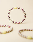KNEKKI Hårstrikk Slim - Grape Yellow