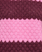 JDY Strikkegenser Vilda L/S Detail Pullover Knit - Cyclamen Stripe crush