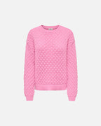 JDY Strikkegenser Vilda L/S Detail Pullover Knit - Cyclamen