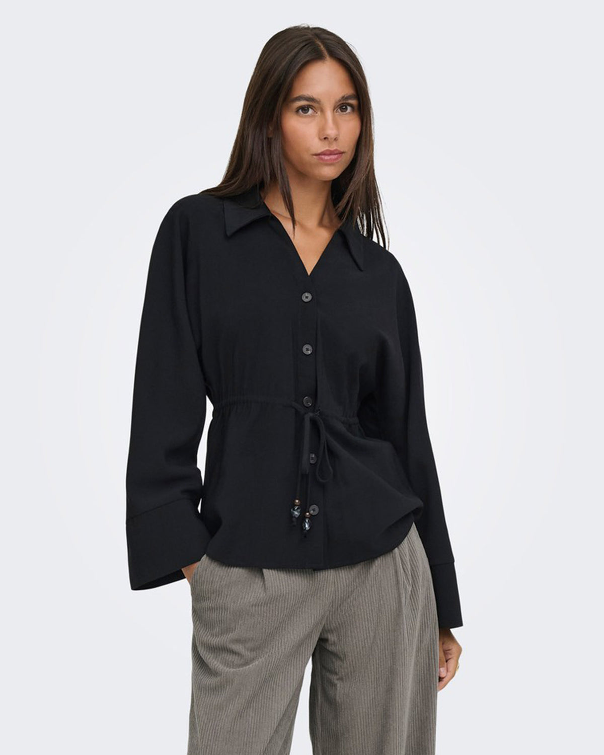 JDY Skjorte Milena L/S Shirt - Black