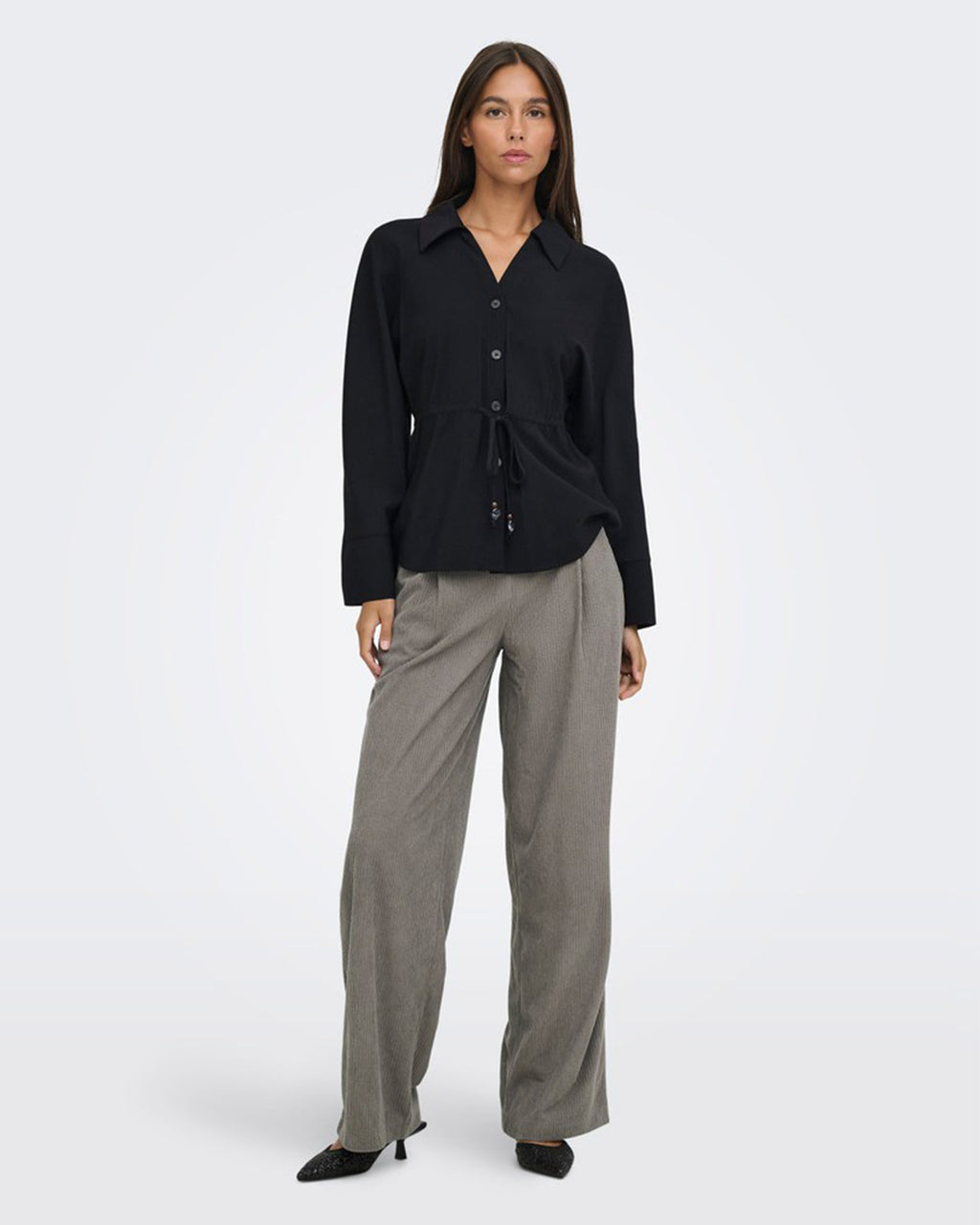 JDY Skjorte Milena L/S Shirt - Black