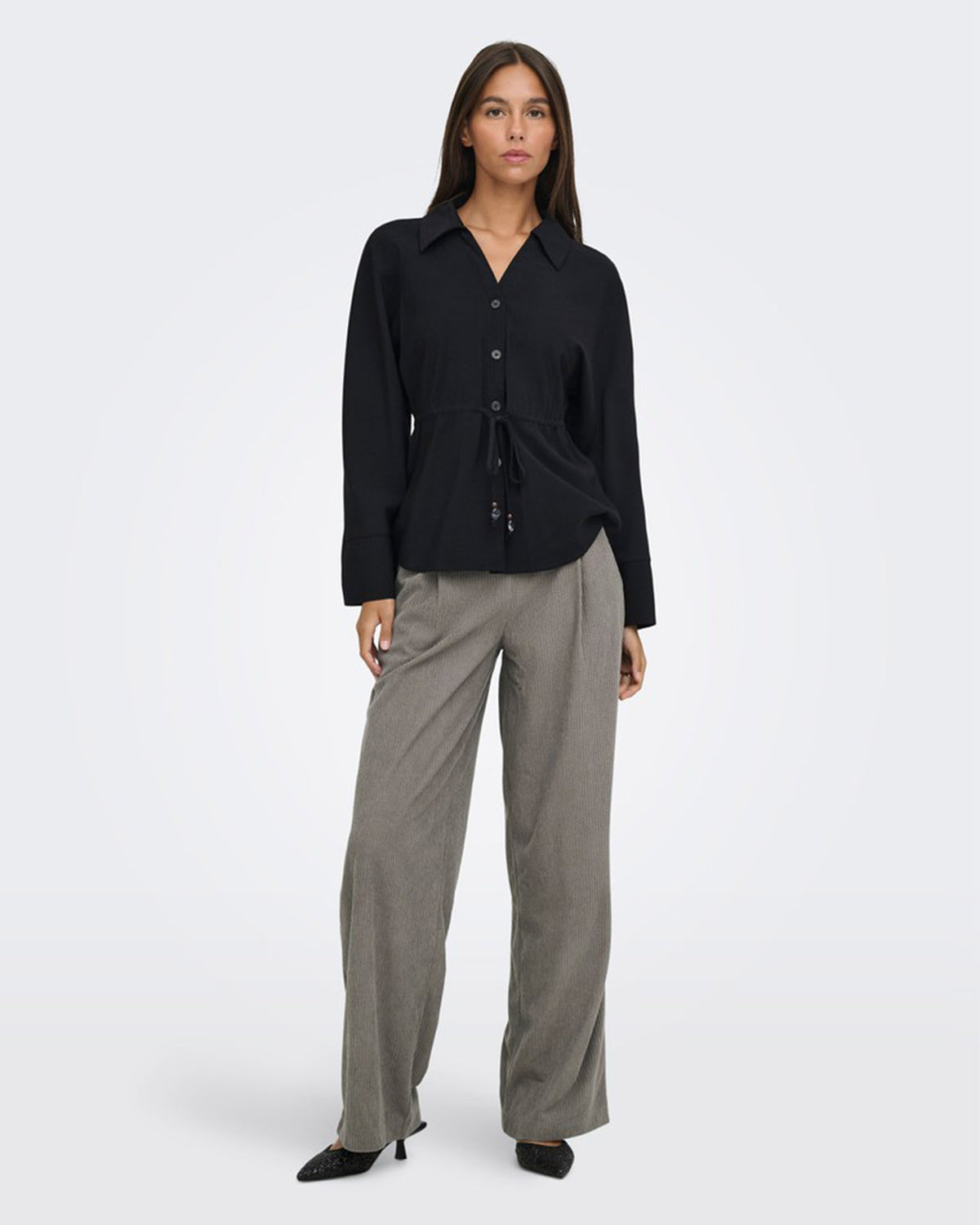 JDY Skjorte Milena L/S Shirt - Black