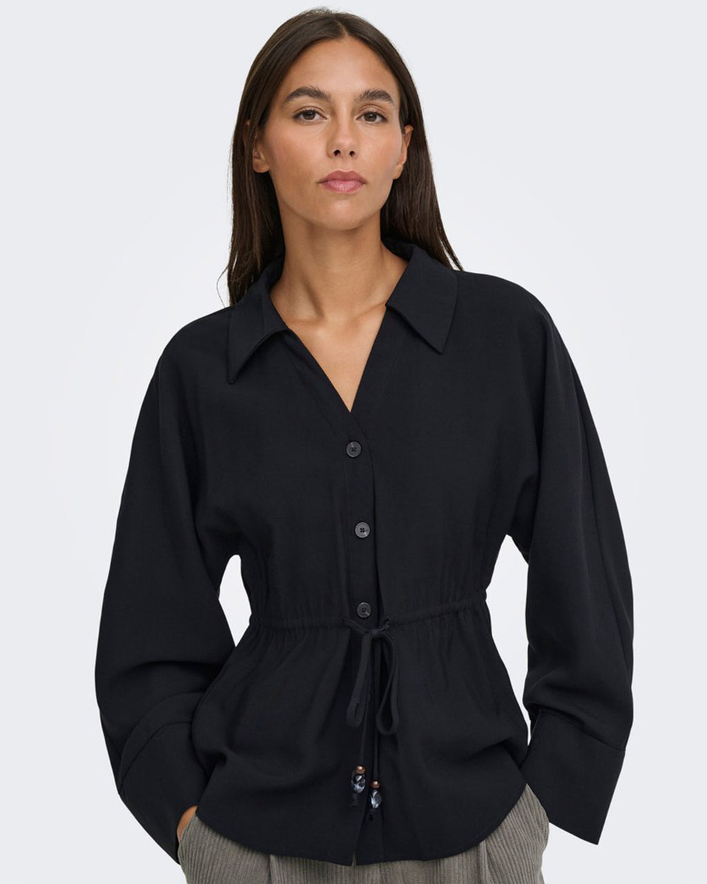 JDY Skjorte Milena L/S Shirt - Black