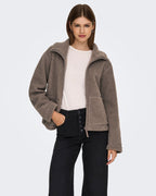 ONLY Teddyjakke Megan Teddy Jacket - Walnut