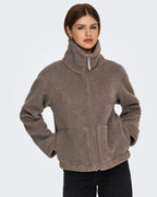 ONLY Teddyjakke Megan Teddy Jacket - Walnut