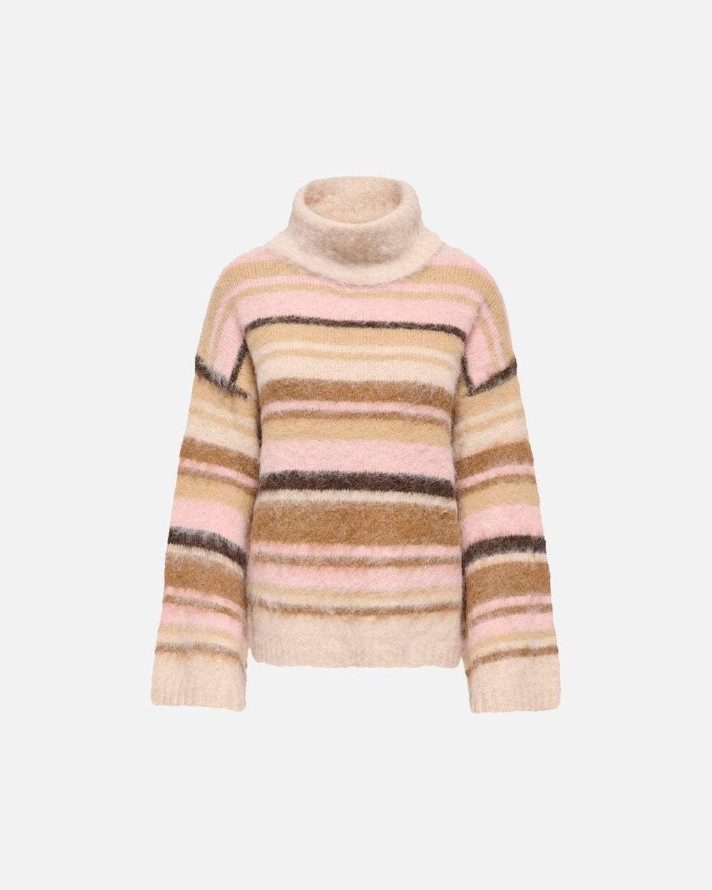 ONLY Strikkegenser Peril LS Rollneck - Birch Thin/ Humus/ Breen/ Coffee/ Pale/ Mel