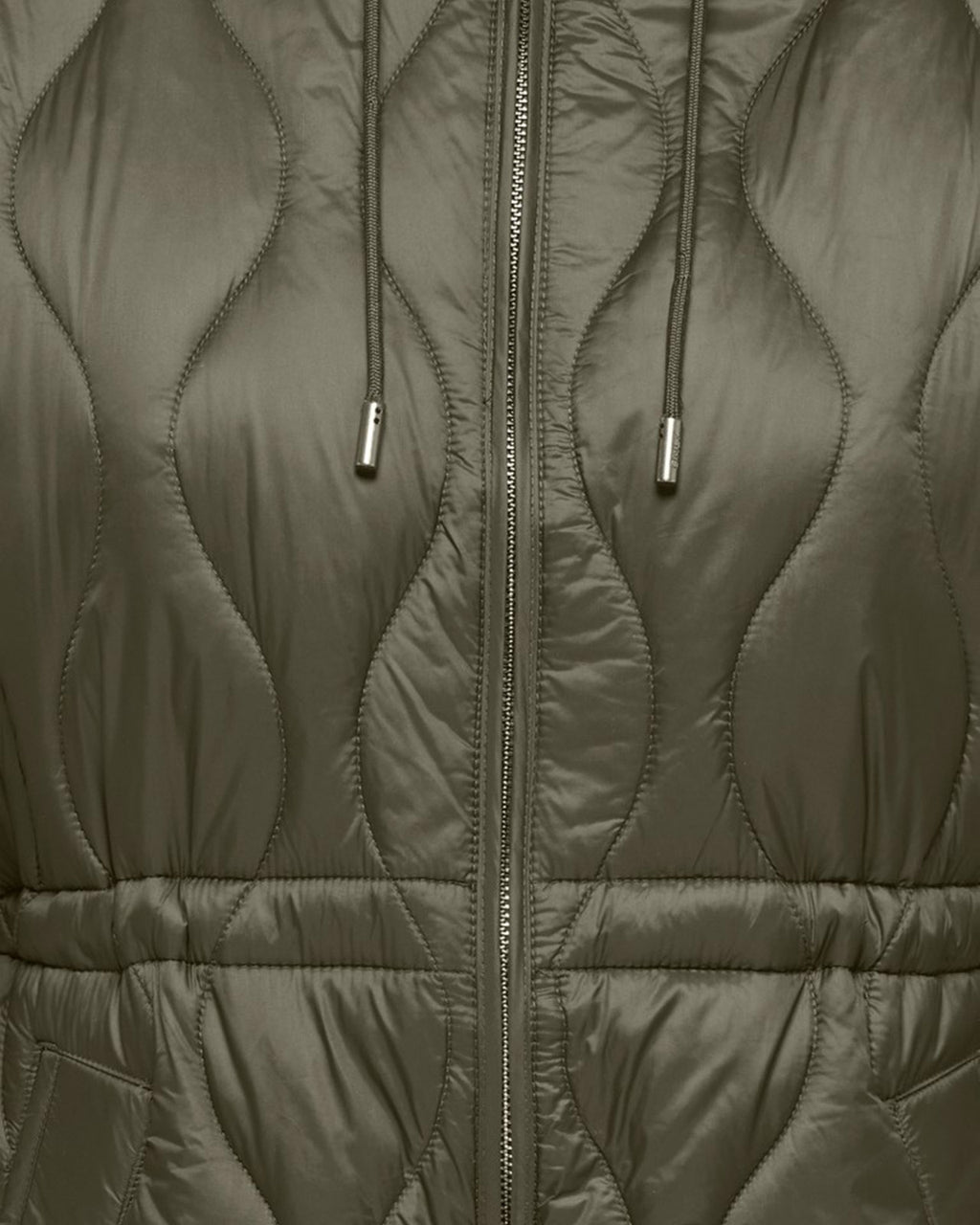 ONLY Jakke Tania Quilt Hood - Kalamata