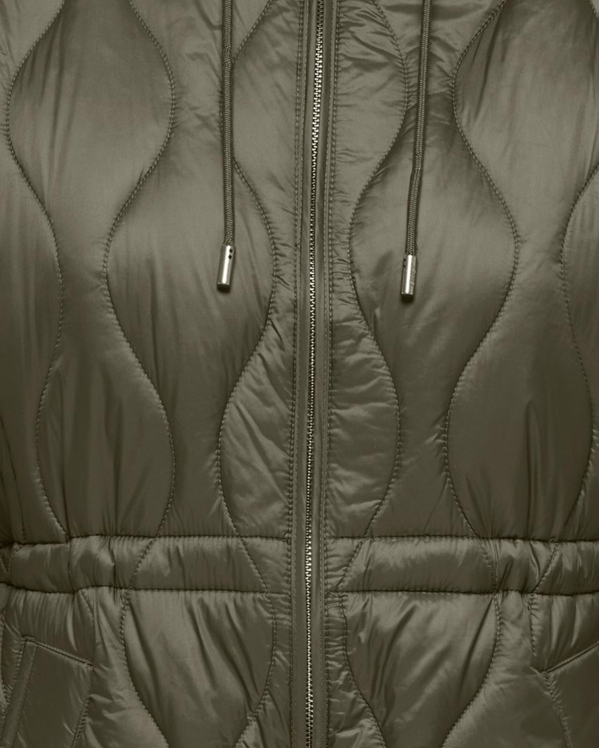 ONLY Jakke Tania Quilt Hood - Kalamata