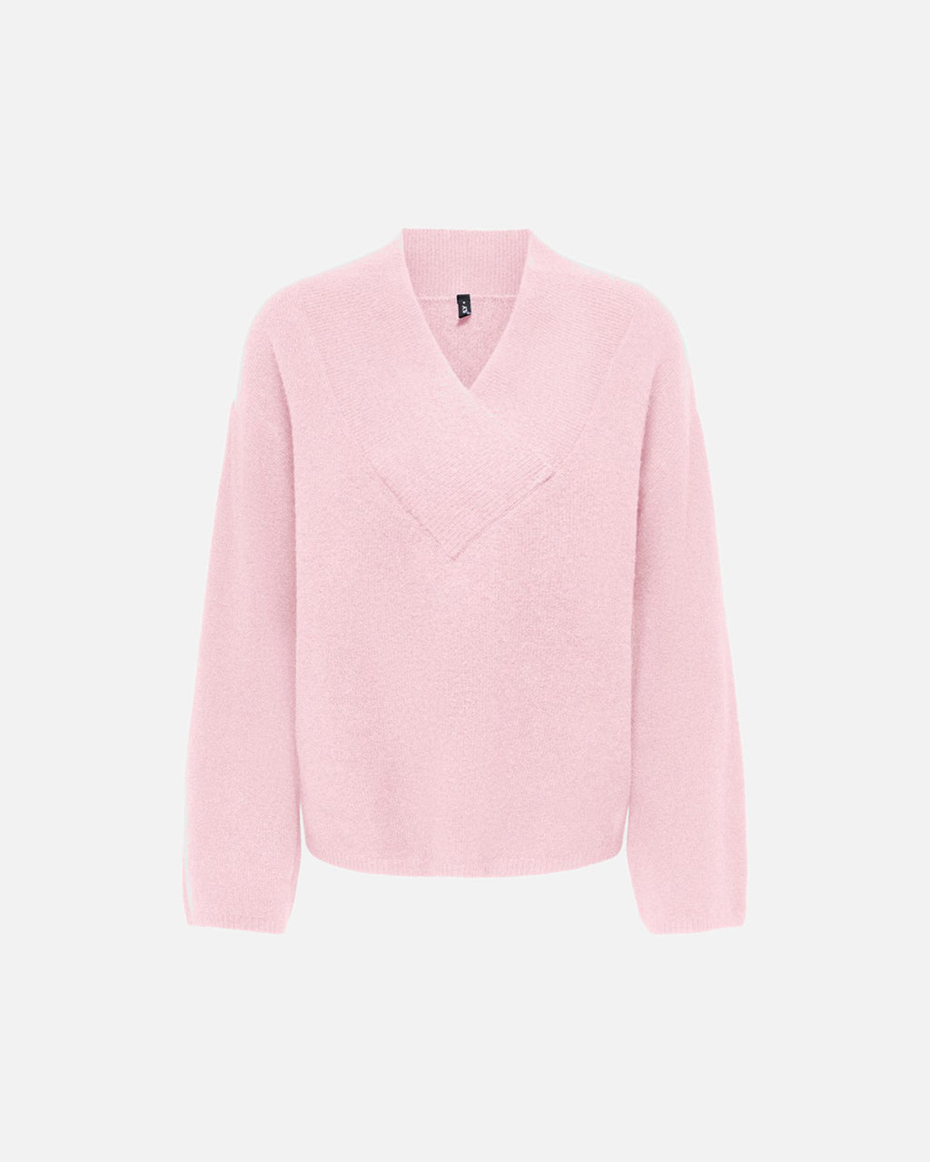 ONLY Strikkegenser Macey LS Loose V-neck - Parfait Pink Melange