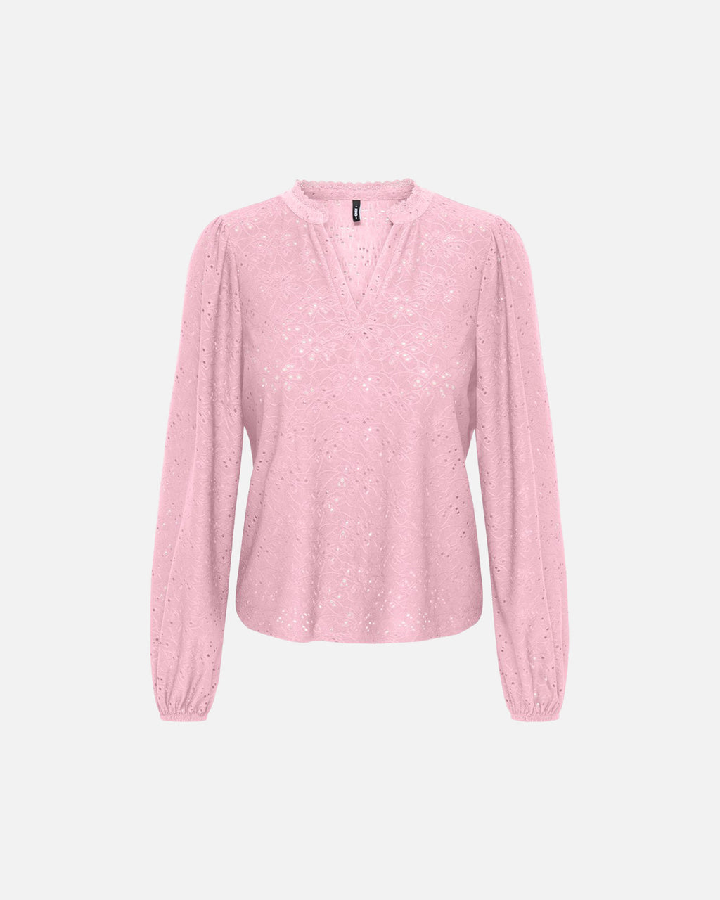 ONLY Topp Smilla L/S V-neck Lace - Parfait Pink