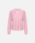 ONLY Topp Smilla L/S V-neck Lace - Parfait Pink