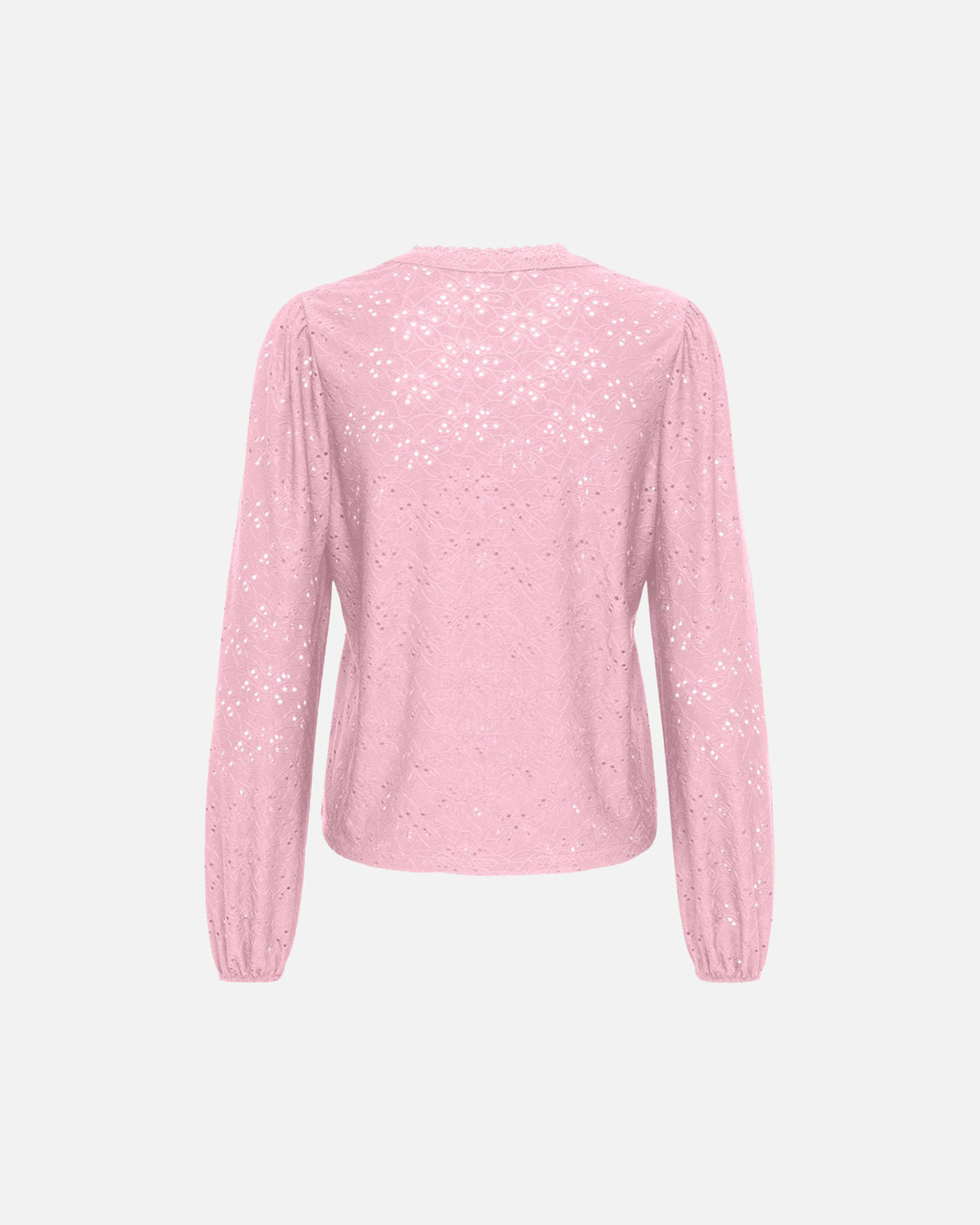 ONLY Topp Smilla L/S V-neck Lace - Parfait Pink