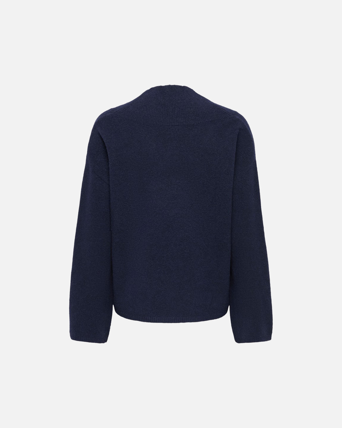 ONLY Strikkegenser Macey LS Loose V-neck - Night Sky Melange