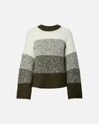 VILA Strikkegenser Alayna LS O-neck Knit - Forest Night/ Egret