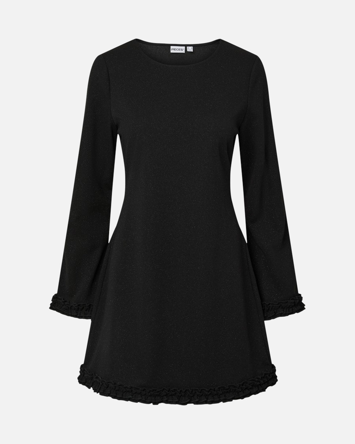 PIECES Kjole Paige LS Frill - Black