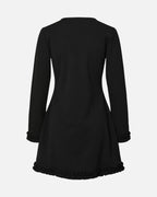 PIECES Kjole Paige LS Frill - Black