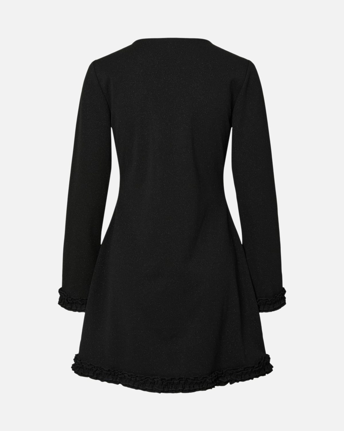 PIECES Kjole Paige LS Frill - Black