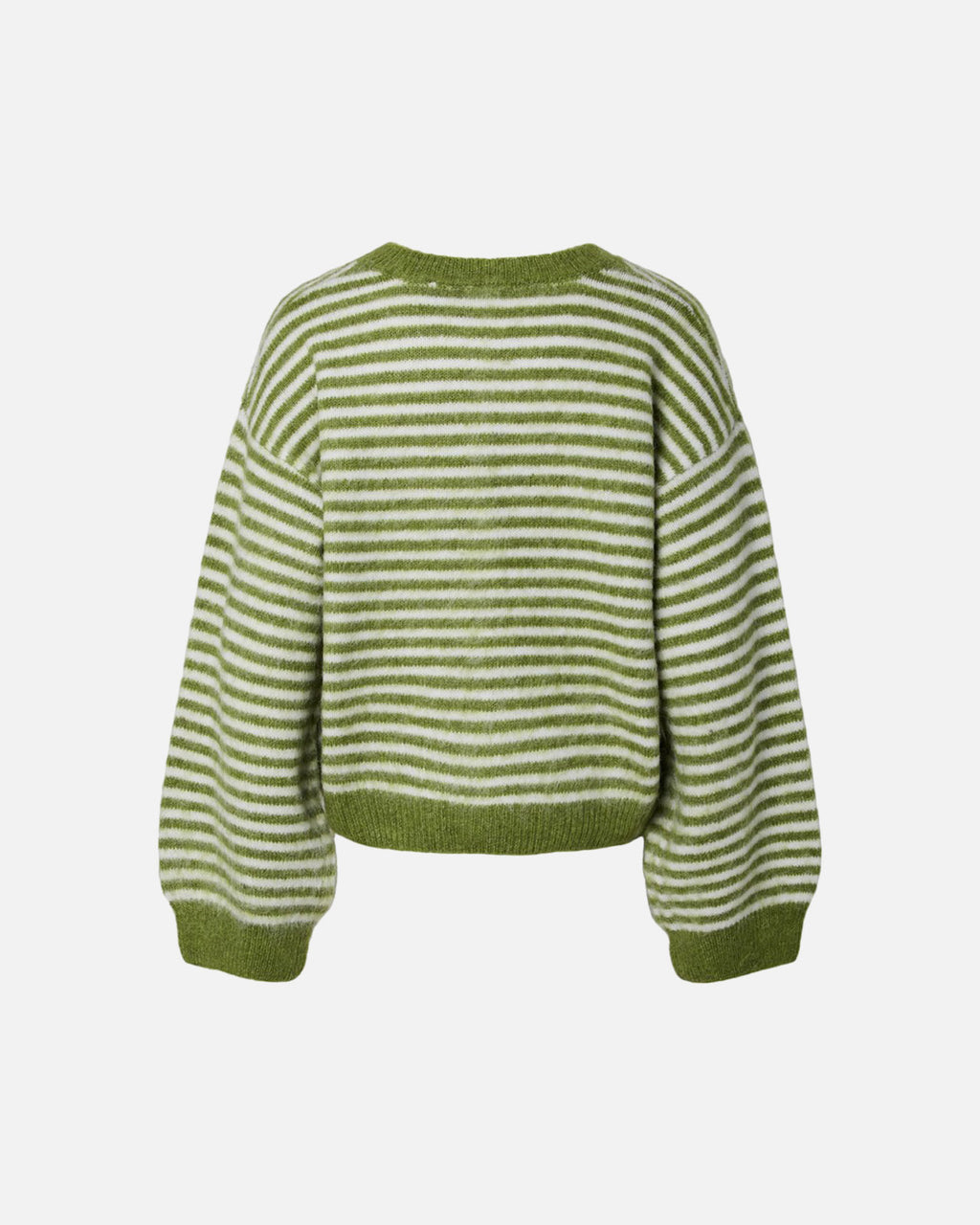 PIECES Strikket Cardigan Ada LS O-neck Knit - Woodbine/ Cloud Dancer
