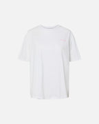 PIECES T-skjorte Efni SS Printed T-shirt - Bright White/ The Pink Drink