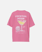 PIECES T-skjorte Efni SS Printed T-shirt - Chateau Rose/ Cocktail Hour
