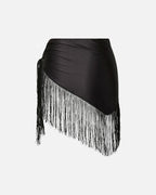 PIECES Skjerf Oline Triangle Fringe Scarf - Black