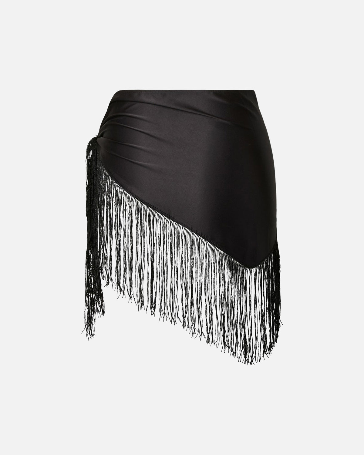 PIECES Skjerf Oline Triangle Fringe Scarf - Black