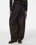 PIECES Skjerf Oline Triangle Fringe Scarf - Black