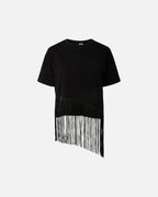PIECES T-skjorte Collie SS O-neck Frills - Black