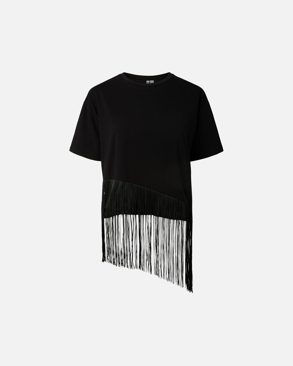 PIECES T-skjorte Collie SS O-neck Frills - Black