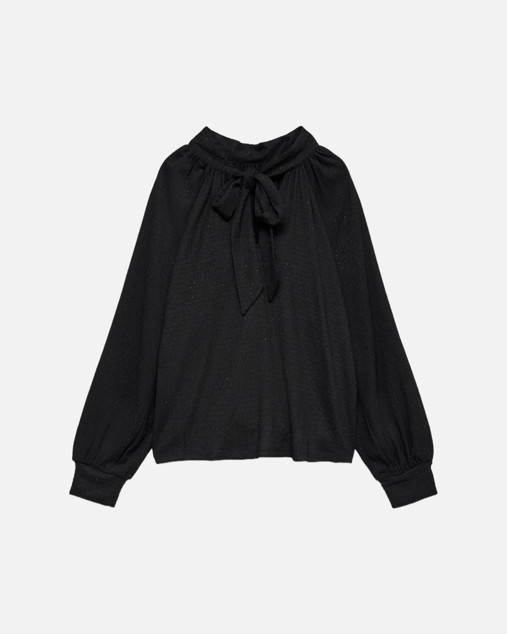 VERO MODA Bluse Nanett L/S - Black/ Black Rhinestones