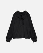 VERO MODA Bluse Nanett L/S - Black/ Black Rhinestones