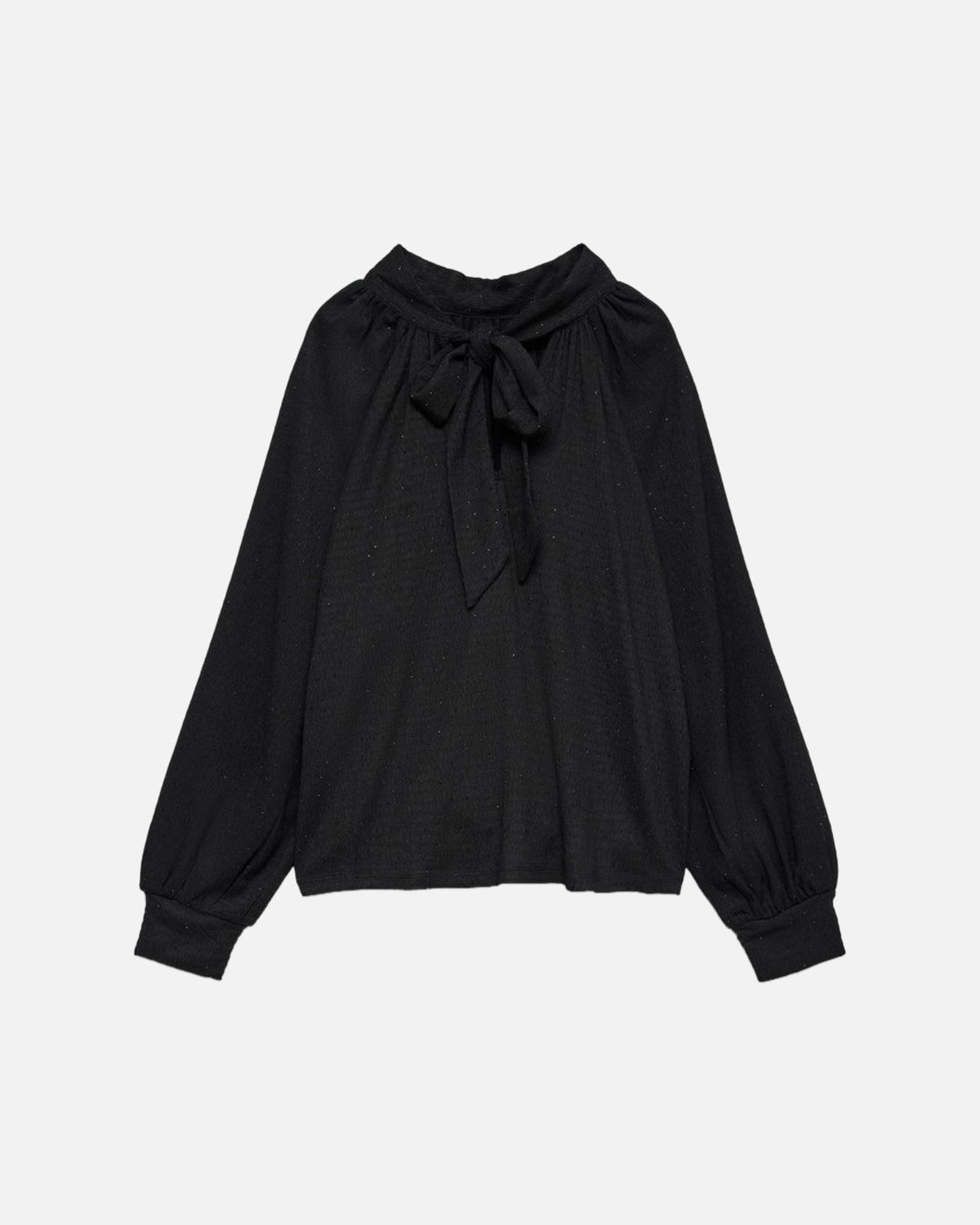 VERO MODA Bluse Nanett L/S - Black/ Black Rhinestones