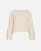 VILA Topp Toi L/S Boatneck - Birch