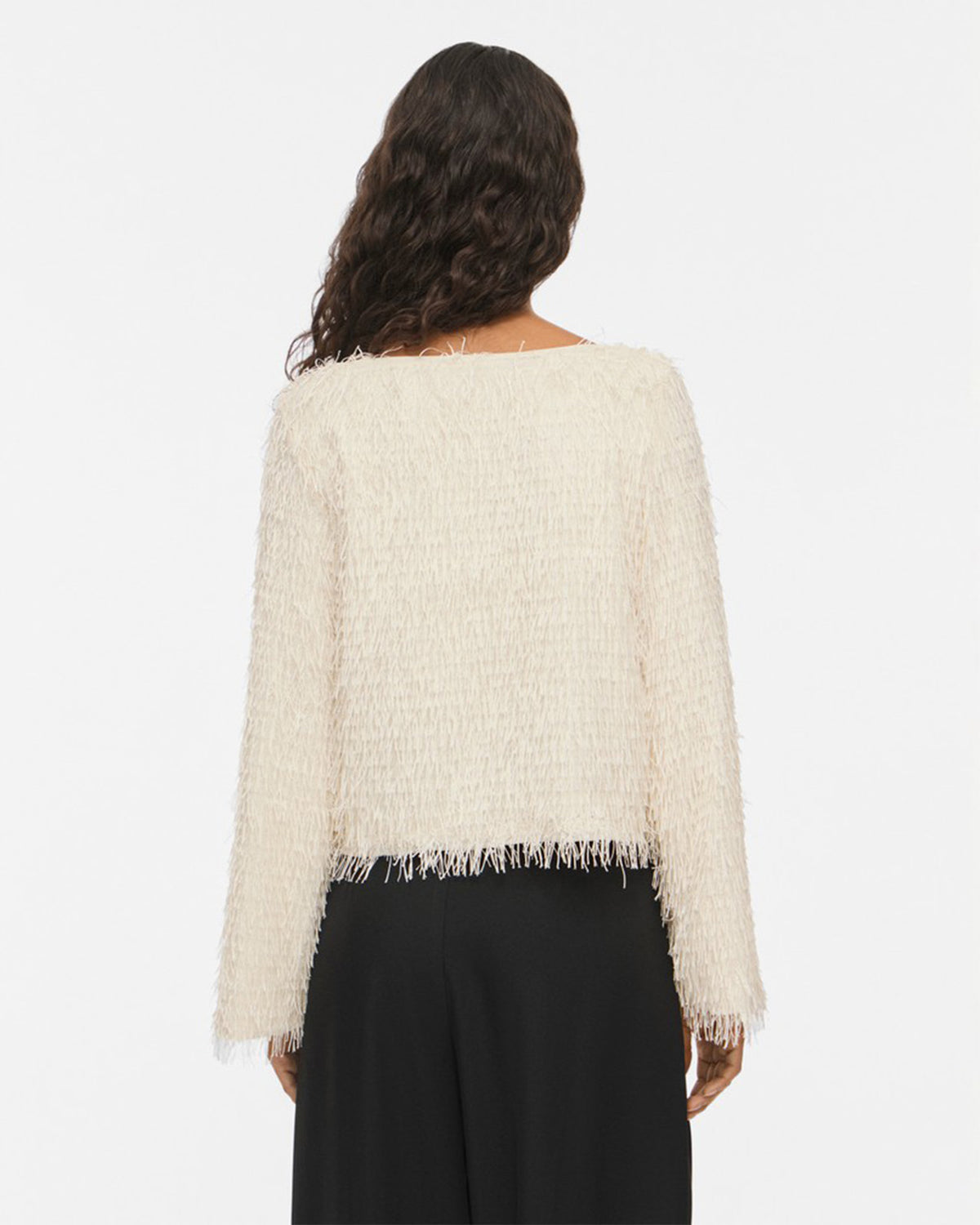 VILA Topp Toi L/S Boatneck - Birch