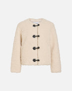 VILA Teddyjakke Fuzz L/S Buckle - Birch