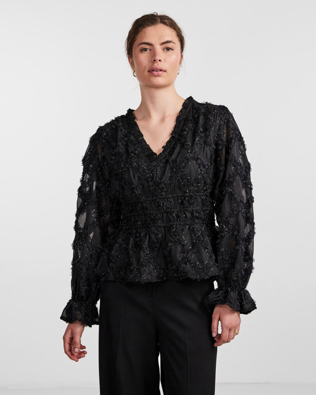 Y.A.S Bluse Harlie LS Shirt - Black