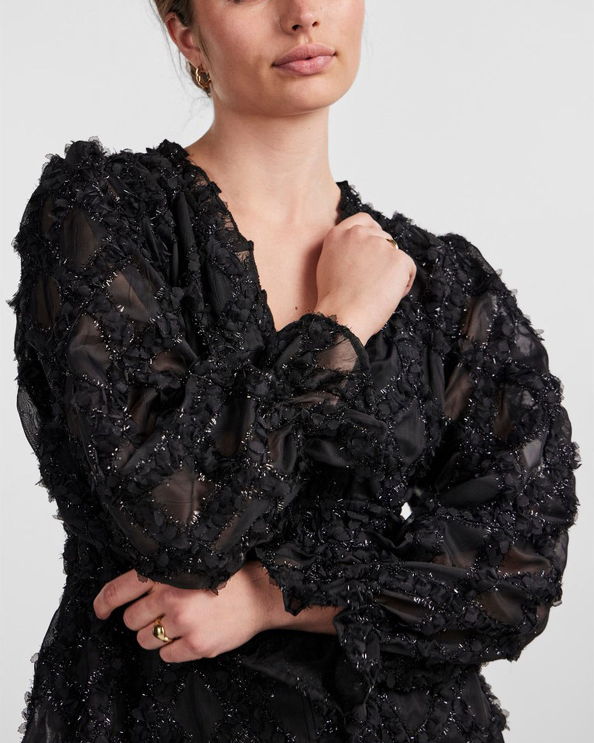 Y.A.S Bluse Harlie LS Shirt - Black