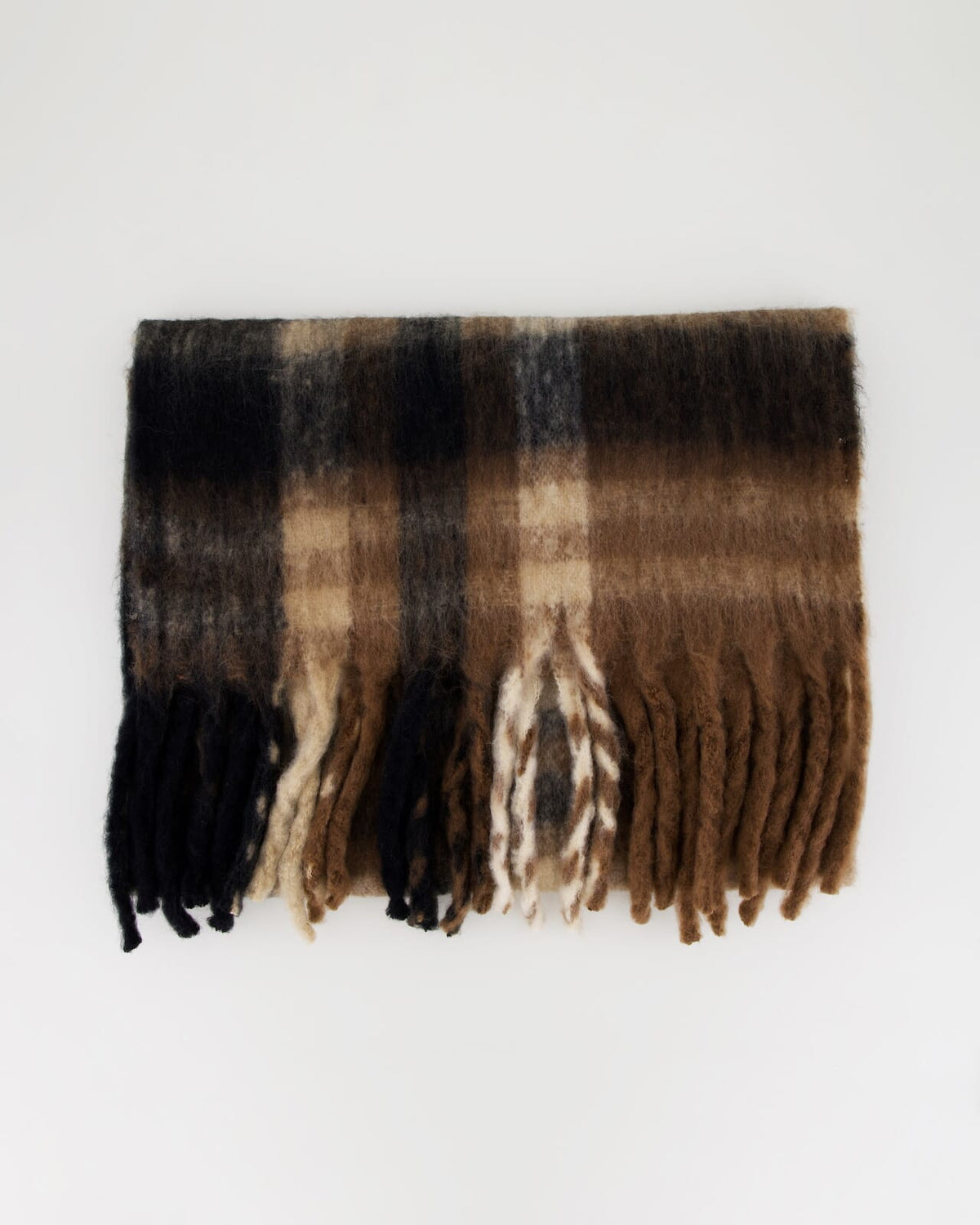 FLOYD Skjerf Mafi - Brown/ Black