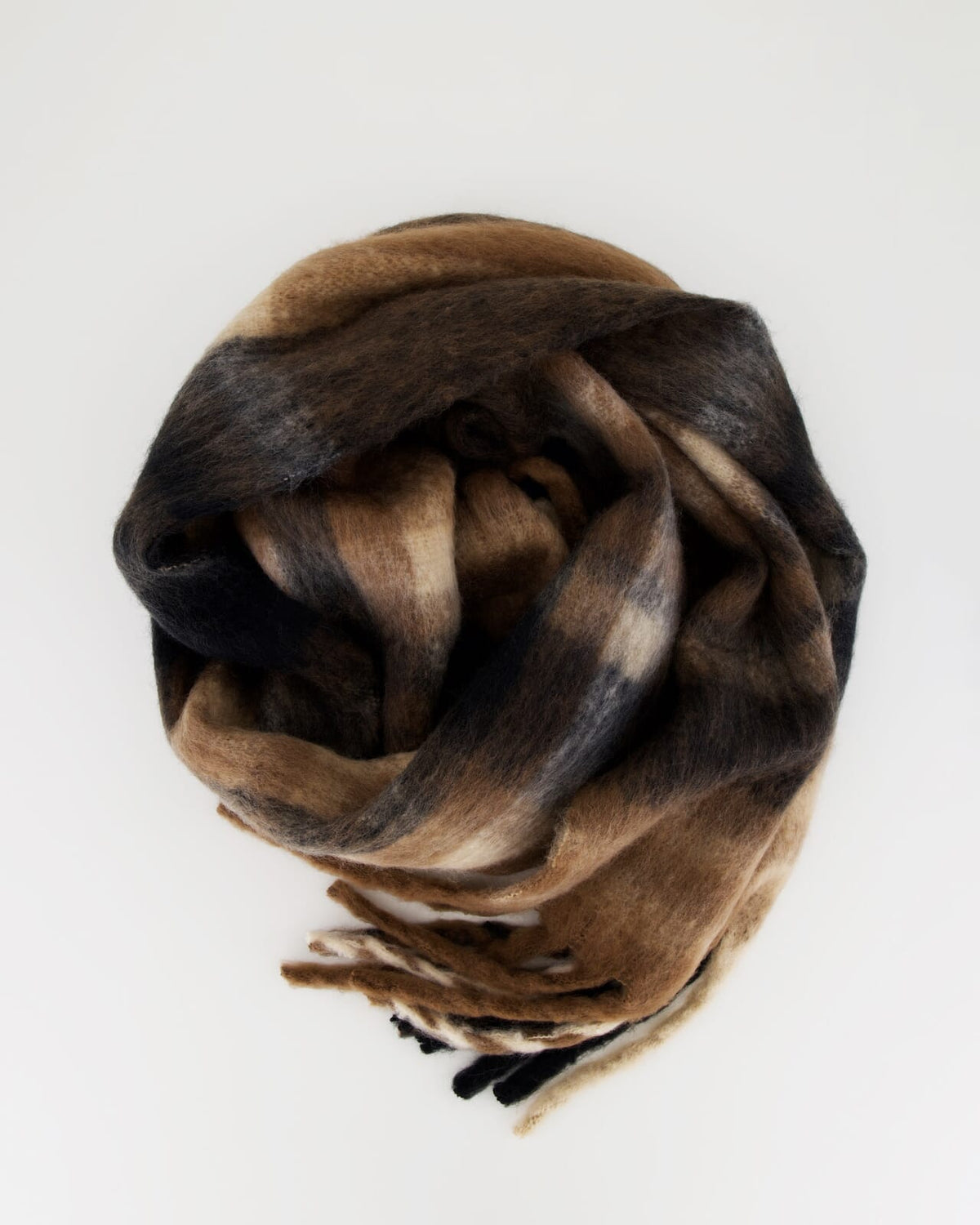 FLOYD Skjerf Mafi - Brown/ Black