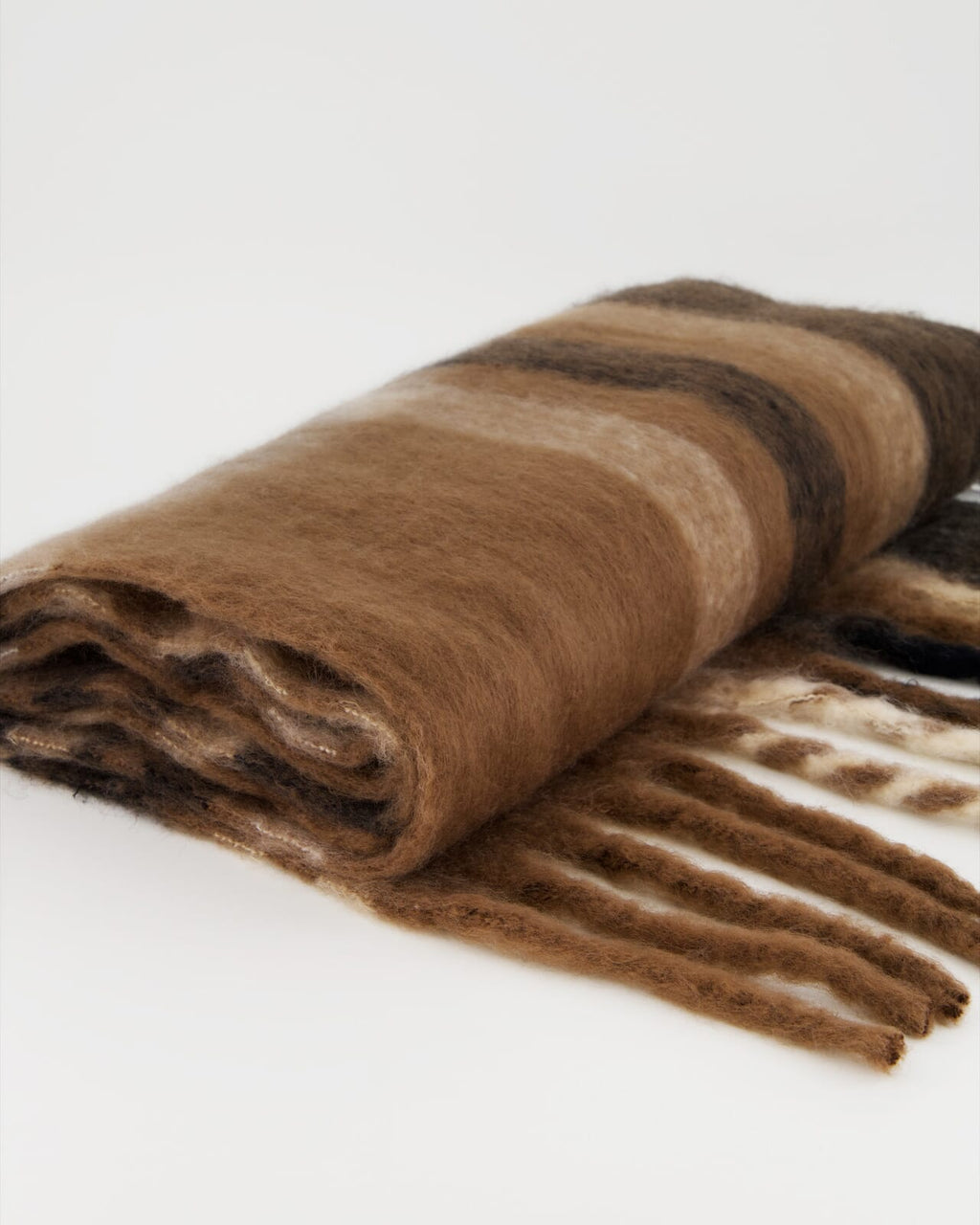 FLOYD Skjerf Mafi - Brown/ Black