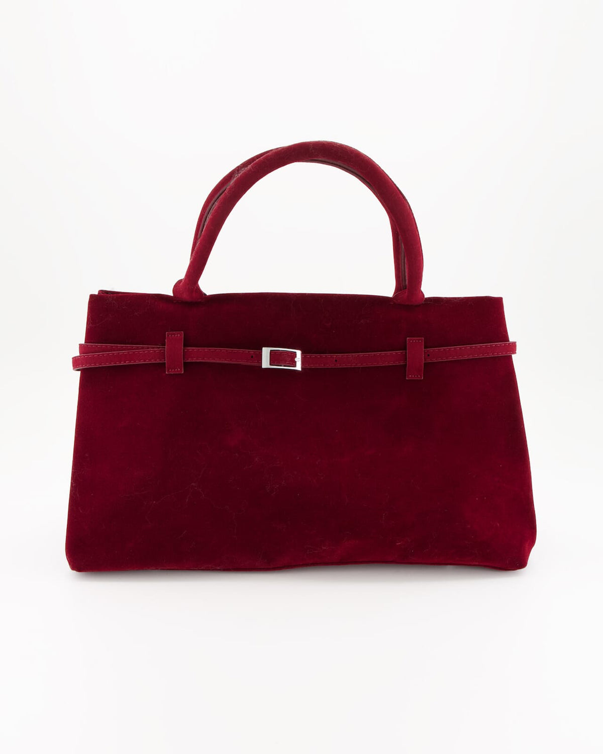 FLOYD Veske Katja Suede - Deep Cherry