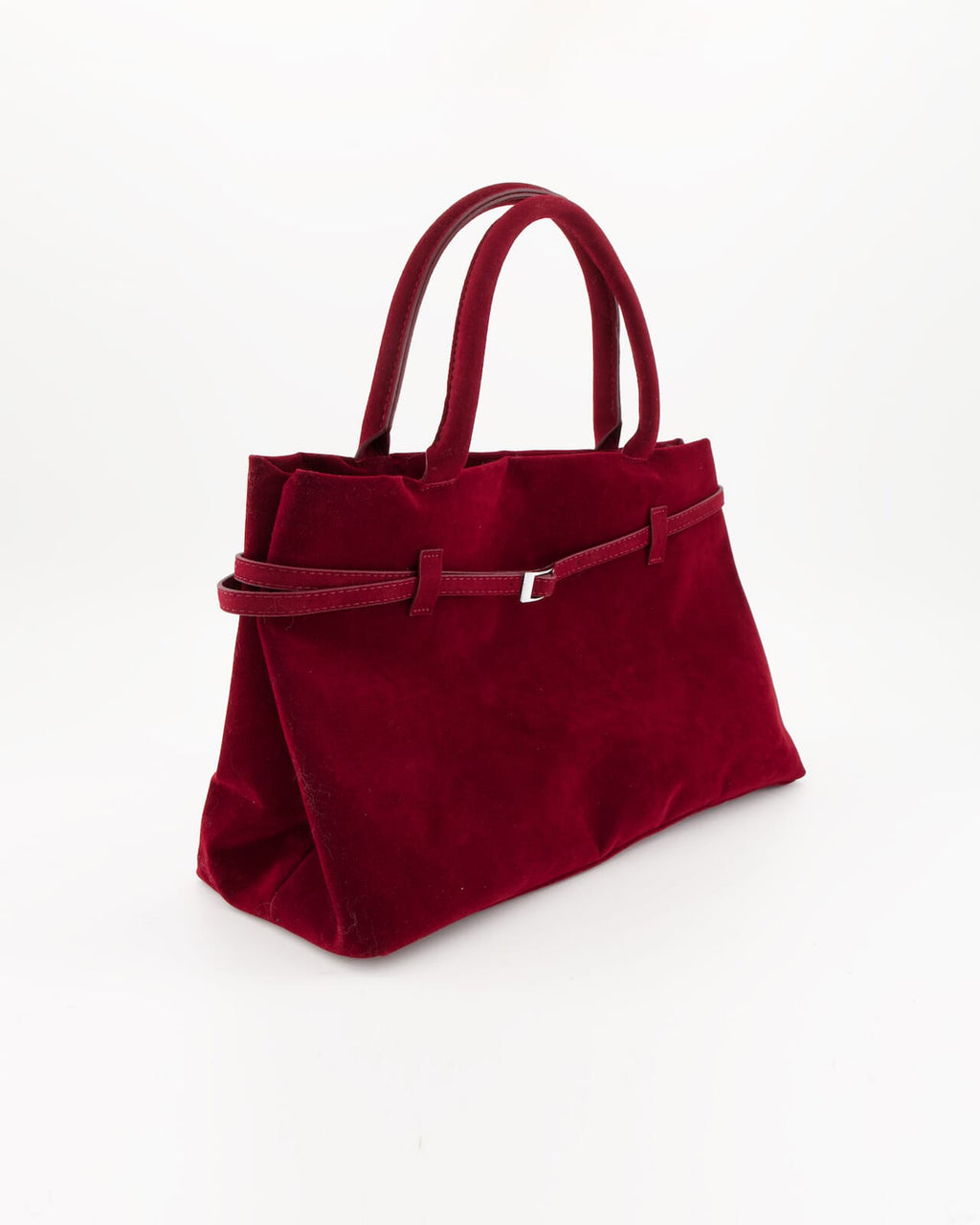 FLOYD Veske Katja Suede - Deep Cherry